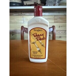 Wright's All Purpose Brass Polish 8 fl oz Used Half Full Discontinue Old Stock